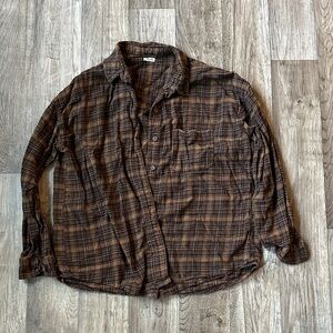 Garage Brown Checkered Shirt